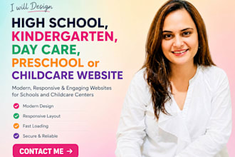 build an admission ready kindergarten, daycare, preschool, or childcare website