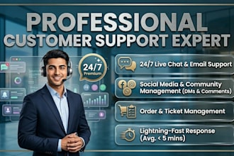 be your social media chat support and community manager