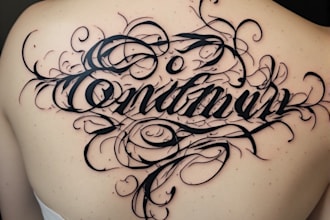 not design an average calligraphy tattoo