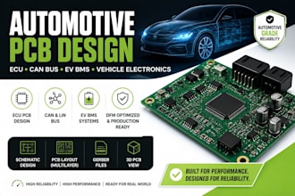 design automotive pcb for ecu can bus ev bms and vehicle electronics