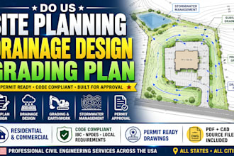 do US site planning drainage grading design stormwater plan