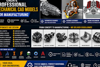 create professional mechanical cad models for manufacturing