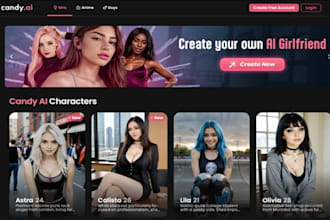 develop ai nsfw character websites, ai chatbot websites, ai website, ai web app