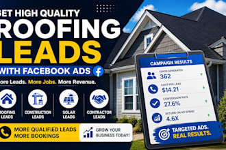 generate roofing leads, solar leads, contractor leads with facebook ads