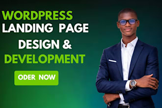 design landing page or one page website