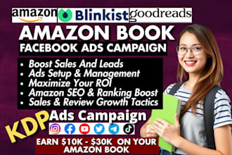 run facebook ads for amazon book promotion and author marketing book publishing