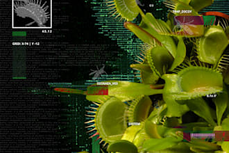 create a poster with futuristic, cybercore aesthetics