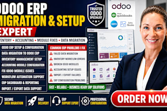 migrate data to odoo erp setup inventory accounting fix module issues