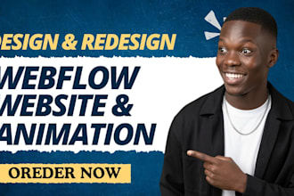 design webflow website webflow animation  webflow landing page