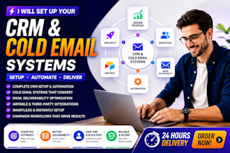 setup gohighlevel instantly smartlead airtable cold email, email deliverability