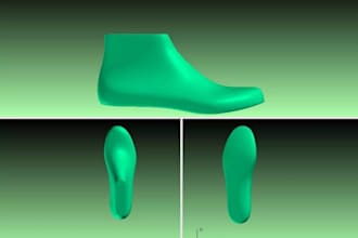 create custom 3d shoe last for sneakers boots heels and footwear manufacturing