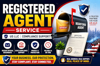 provide registered agent service for your US llc