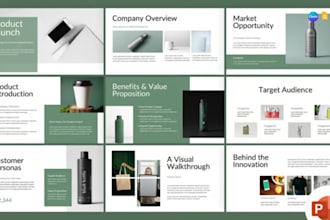 design product launch deck, sales, exhibition presentation, product showcase ppt