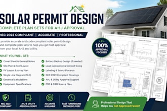 solar permit design, solar plan set, ahj approval, pv system design