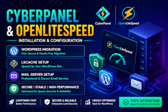 install cyberpanel openlitespeed and migrate your wordpress site