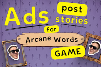 design ad creatives and social media visuals for mobile game
