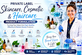 be your cosmetic formulation chemist for product development cosmetics skincare