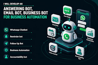 whatsapp chatbot, accountability bot, reminder bot, auto reply bot for business
