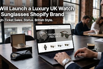 launch a 7 figure winning dropshipping luxury UK watch sunglasses shopify brand