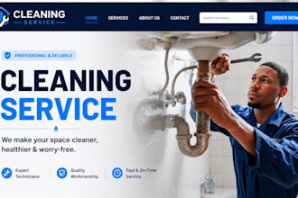 design wix drainage website plumbing website pipe repair website