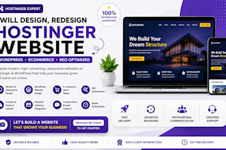 design hostinger website, redesign wordpress hostinger website ecommerce website