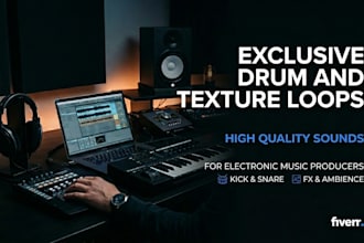 create an exclusive drum loop pack in a genre of your choice