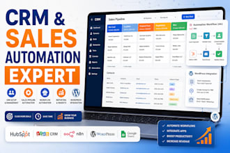 hubspot salesforce pipedrive wordpress n8n sales pipeline crm erp automation