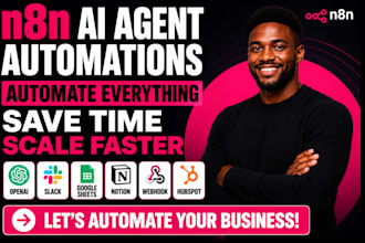develop n8n automation, n8n ai agent, ai automation and n8n workflow
