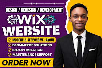 build, design and develop modern wix website with maintenance support