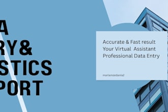 do data entry, documentation, billing, inventory control and logistics support