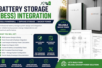 battery storage design, bess integration, tesla powerwall, enphase storage