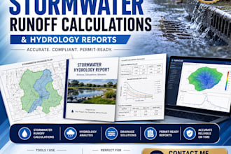 prepare stormwater runoff calculations and hydrology reports