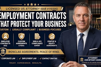 prepare legally compliant employment agreements and 1099s