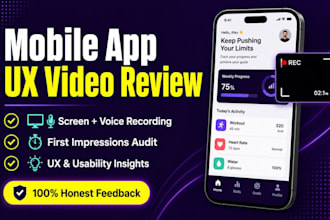 record a comprehensive mobile app UX video review and usability test