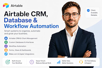 build airtable CRM, database and workflow automation systems