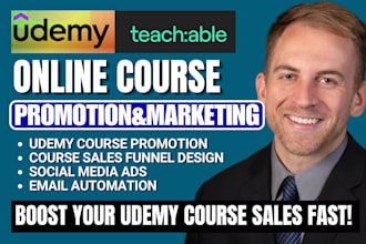 promote udemy online course teachable thinkific course promotion, course sales