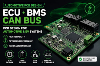 design ecu, bms and can bus automotive electronics pcb for vehicles