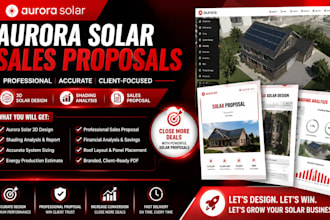aurora solar design, solar sales proposal, 3d solar design, shading analysis