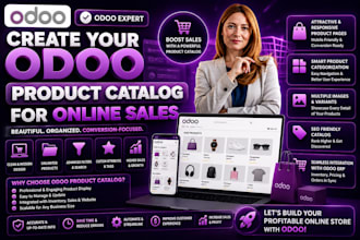 create your odoo product catalog for online sales