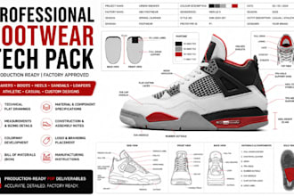 design custom footwear, sneakers, heel, boots for manufacturing
