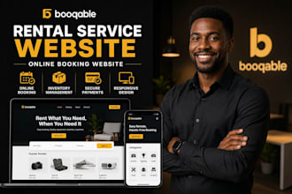 design booqable rental service website online booking website booqable website