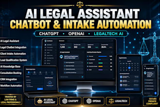 build ai legal assistant, legal CRM, law firm website, client intake automation