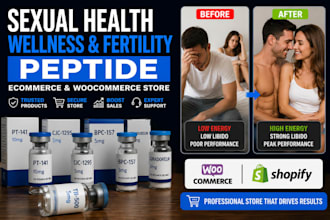 build converting ecommerce brand for fertility, sexual health peptide