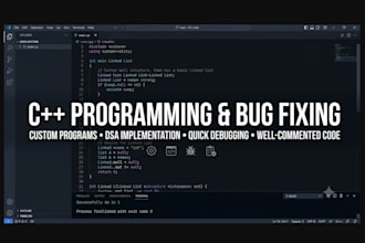 fix bugs and write c plus plus programs