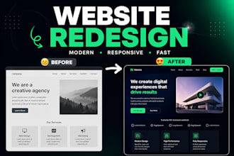 redesign your website into a modern responsive website