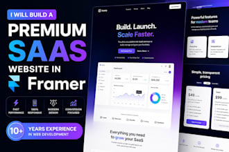 build a premium saas website in framer