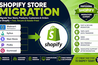 migrate walmart marketplace sylius stan store podia gumroad to shopify