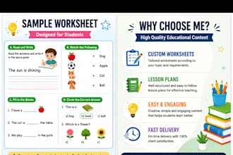 create worksheets,lesson plans and educational content