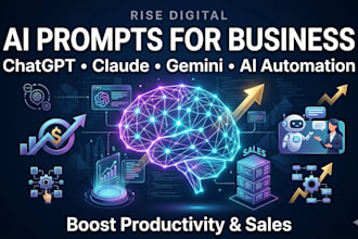 write custom ai prompts for chatgpt and claude for business