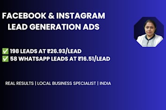 run facebook and instagram lead generation ads for local business